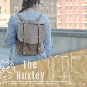 Convertible Backpack Sewing Pattern: Crossbody Bike Bag DIY (PDF Pattern)