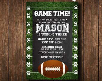 Superbowl Invitation Etsy