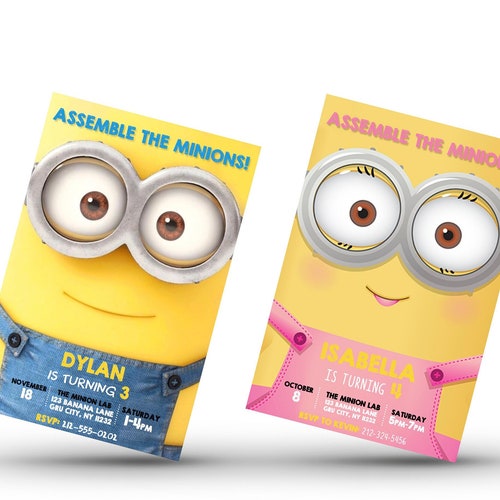 Minions Girl Birthday Party - Etsy