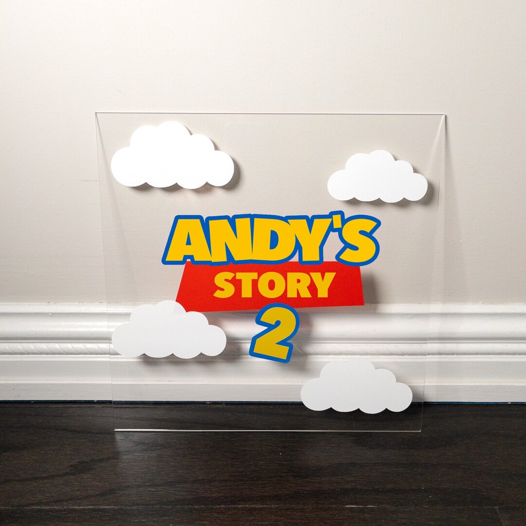 Toy Story 2 Acrylic Birthday Sign - Kids Second Birthday Welcome Sign ...