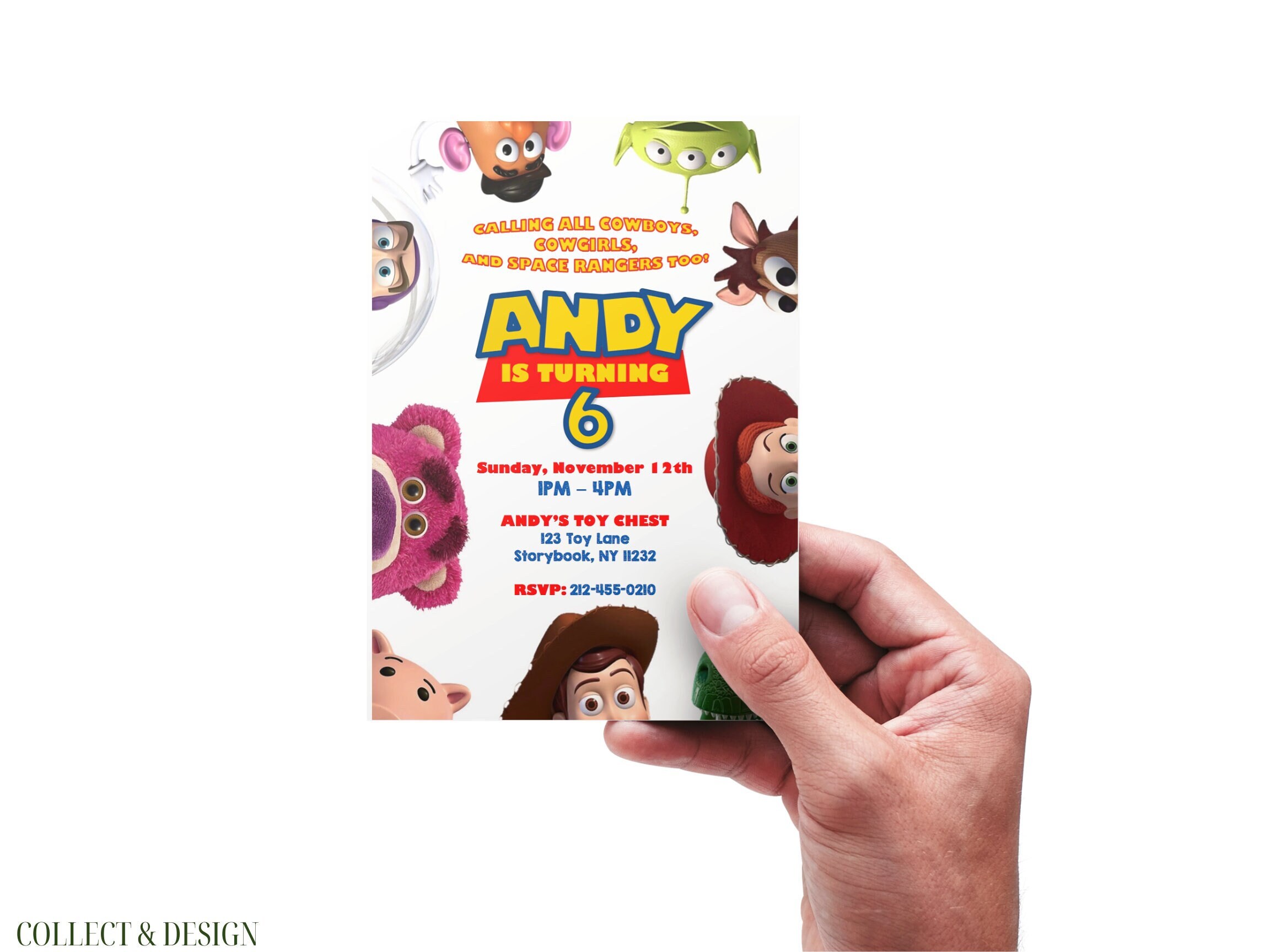 Toy Story Invitation Toy Story Birthday Party Invitation Toy Story Printable 1st Birthday Woody Jessie Buzz Lightyear 4x6 or