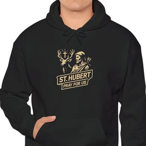 St. Hubert Hoodie: Hunting Season Hooded Sweatshirt for Outdoor Lovers