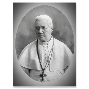 Pope Saint Pius X Wall Art Canvas, St. Pius X, Papal Art, Wall Decor, Catholic Artwork ,Saints Pictures