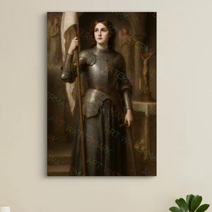 St. Joan of Arc Digital Print, Saint Wall Art, Catholic Wall Art, Digital Download