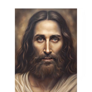 Jesus Christ Face Reconstructed from the Shroud of Turin, Jesus Canvas Art, Jesus Wall Decor, Fine Art Print