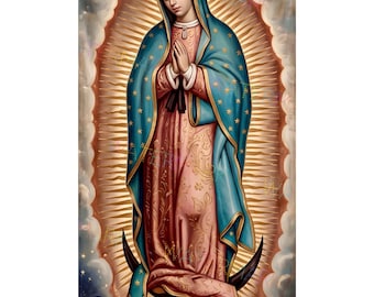 Our Lady of Guadalupe Canvas | Virgin Mary Catholic Wall Art