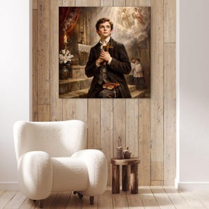 St. Dominic Savio Canvas Art: Catholic Patron Saint Gift - Etsy
