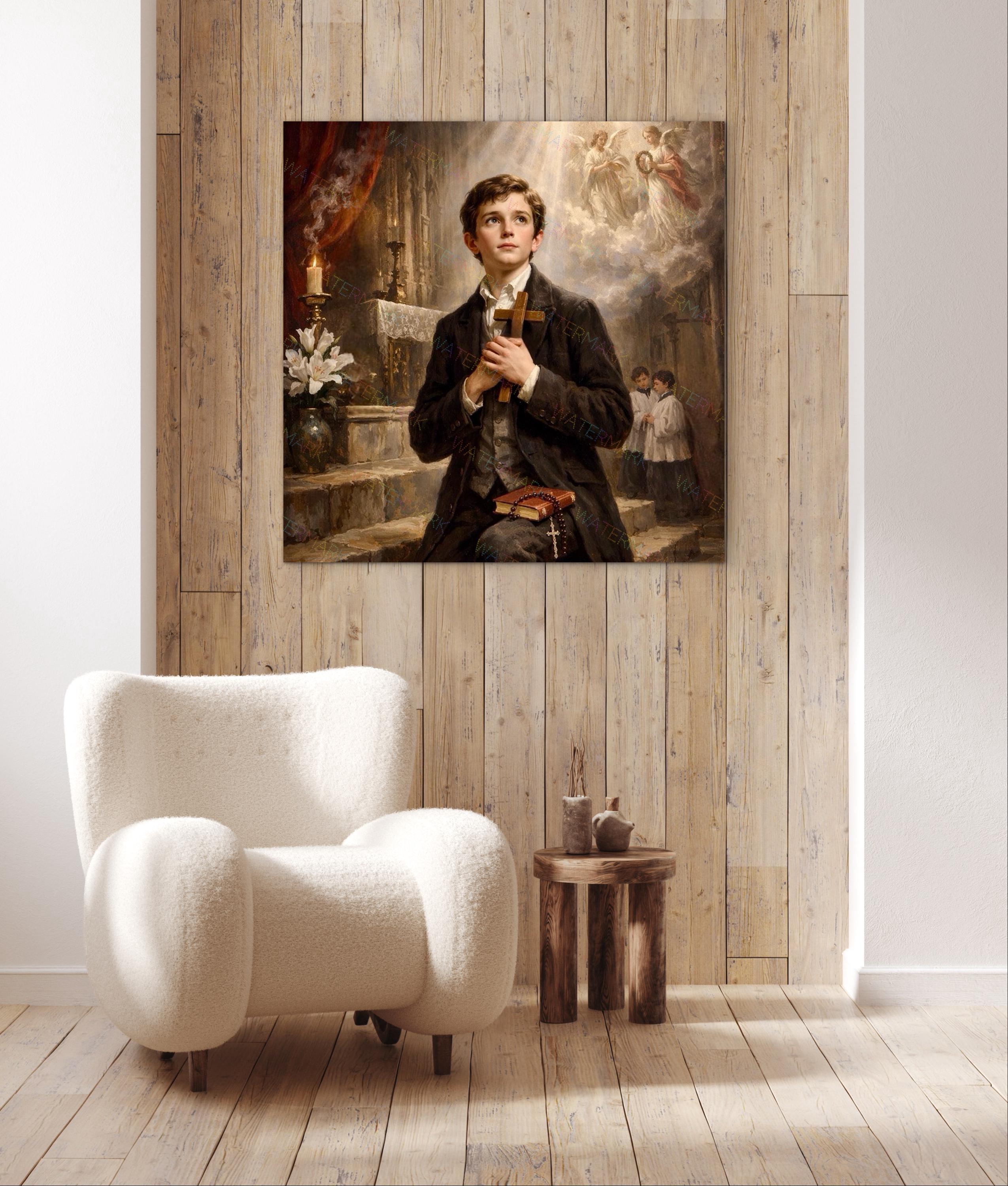 St. Dominic Savio Canvas Art: Catholic Patron Saint Gift - Etsy