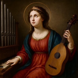 Saint Cecilia Canvas Art: Catholic Patron Saint of Music