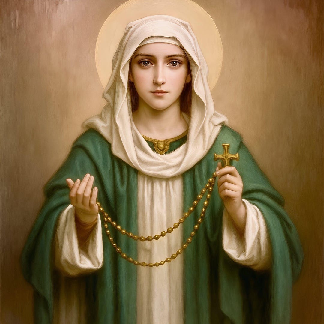 Our Lady of Rosary Canvas Print: Catholic Wall Art - Etsy