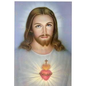 Sacred Heart of Jesus Canvas Art: Catholic Home Decor