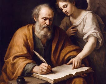 Saint Matthew Canvas Art: Apostle & Evangelist, Devotional Wall Art