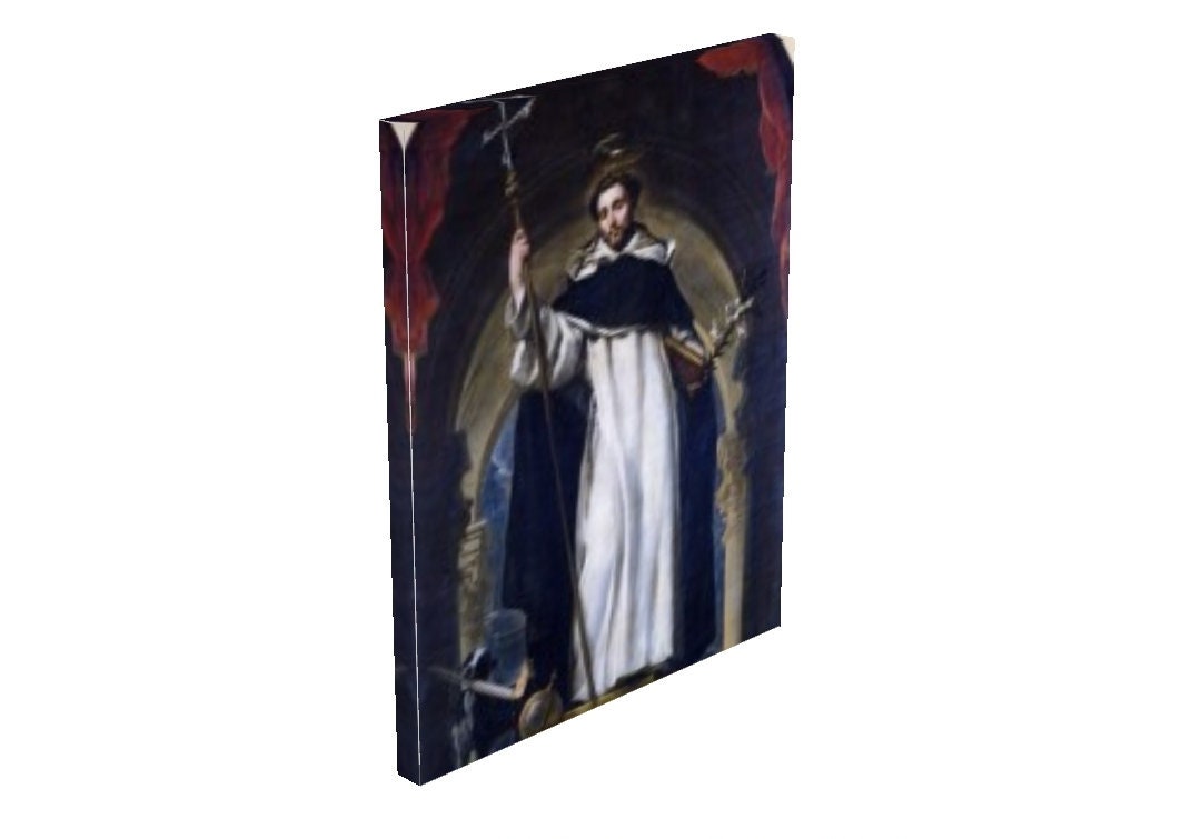 Saint Dominic Canvas Wall Art, Catholic Gifts, Patron Saints, Mary's ...