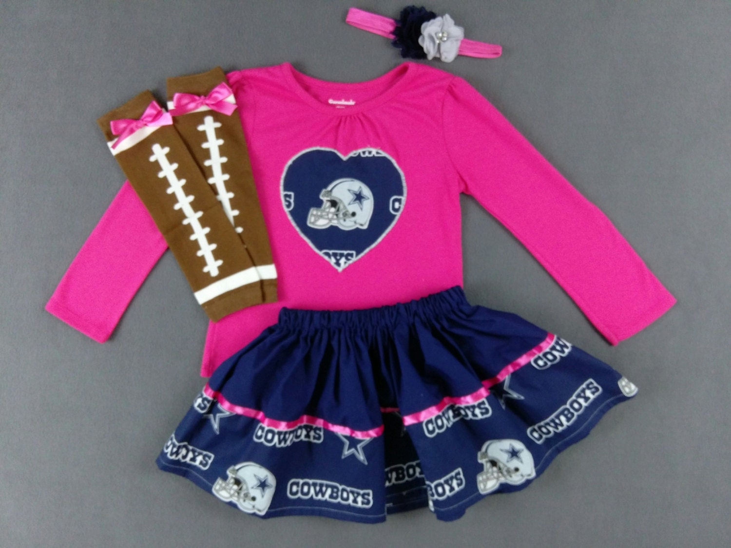 baby girl cowboys cheerleader outfit