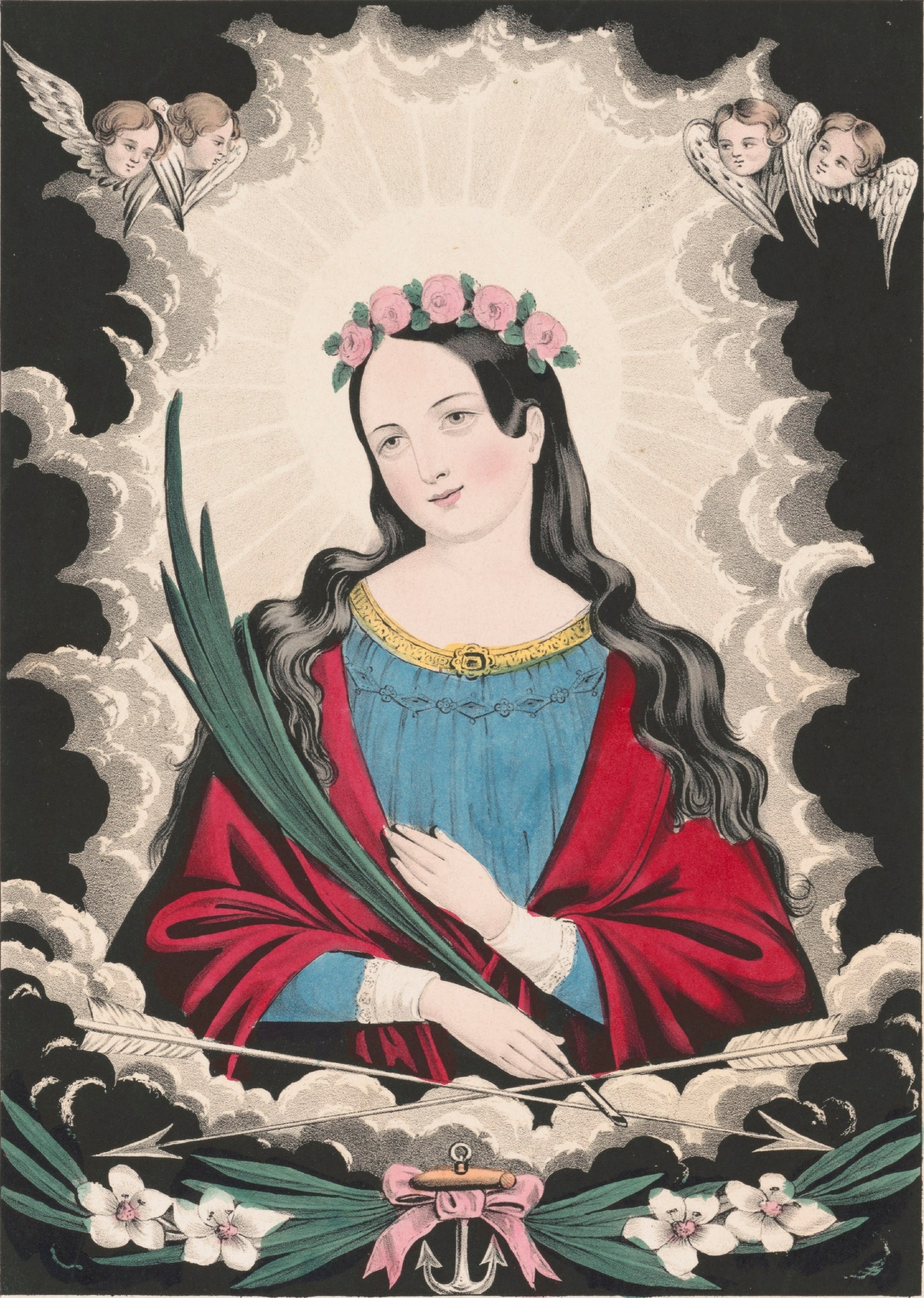 Saint Philomena Virgin Martyer Saints Art Saint Picture Etsy