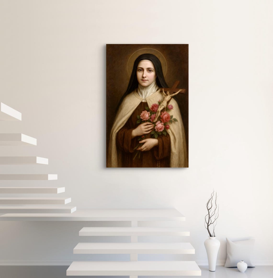 St Therese the Little Flower Digital Print, Saint Wall Art, Catholic ...