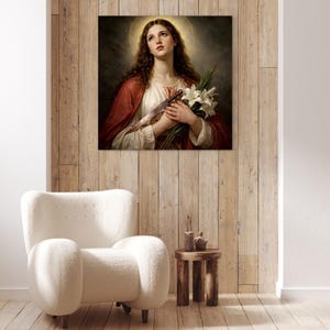 St. Maria Goretti Canvas Art | Virgin & Martyr Saint | Catholic Wall ...