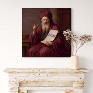 Prophet Isaiah Canvas Print: Christian Bible Wall Art - Etsy