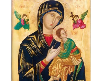 Our Lady of Perpetual Help, Canvas Art, Large Wall Decor, Fine Art Prints