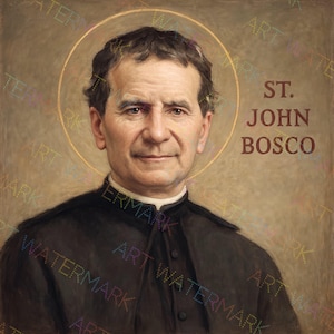 St. John Bosco Canvas Art: Catholic Saint Picture