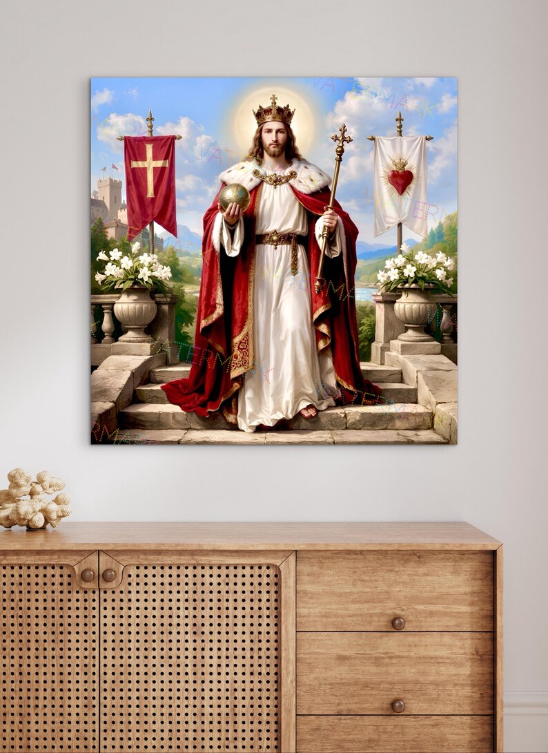 Christ the King Canvas Art: Jesus Christ Lord Wall Decor - Etsy
