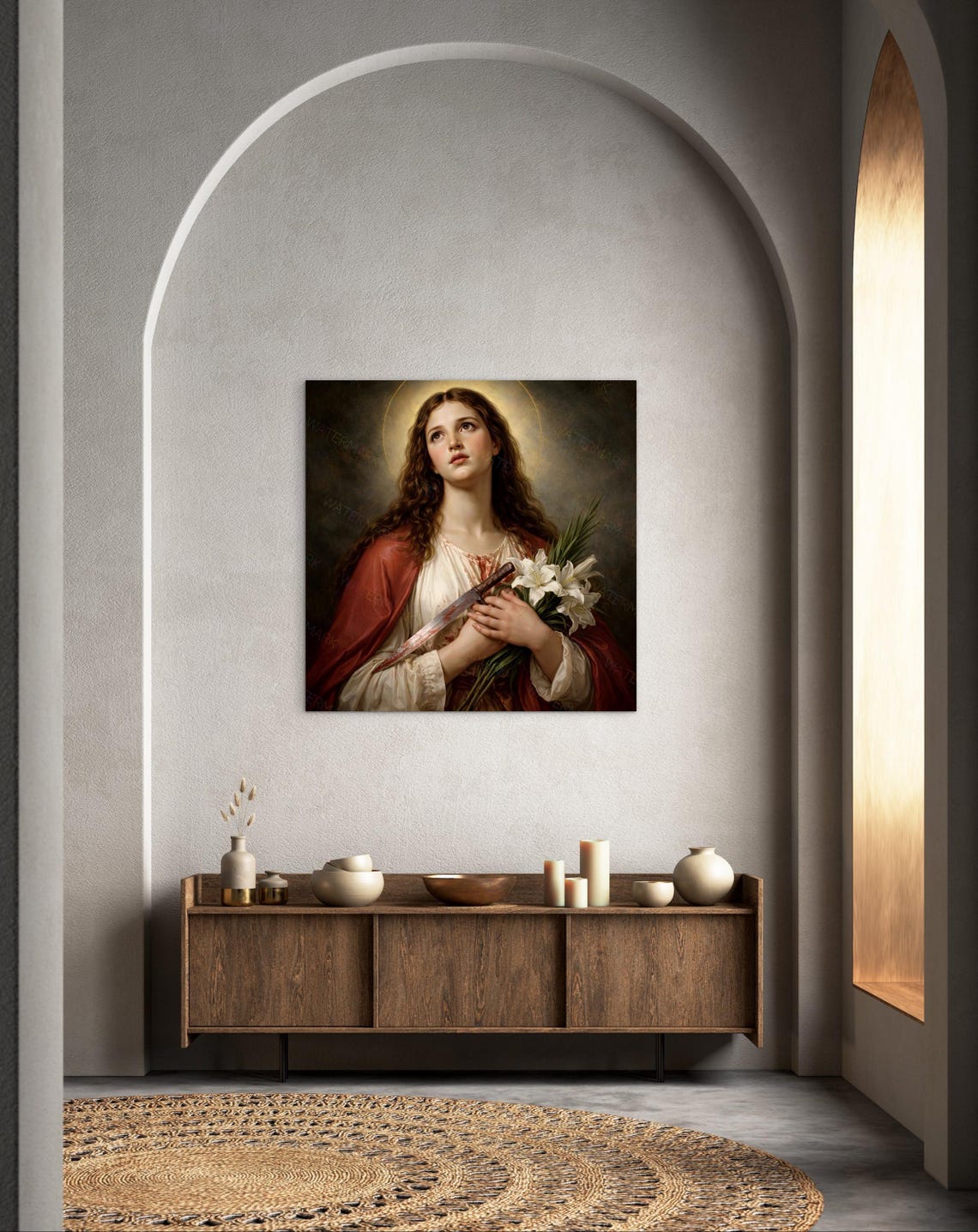 St. Maria Goretti Canvas Art | Virgin & Martyr Saint | Catholic Wall ...