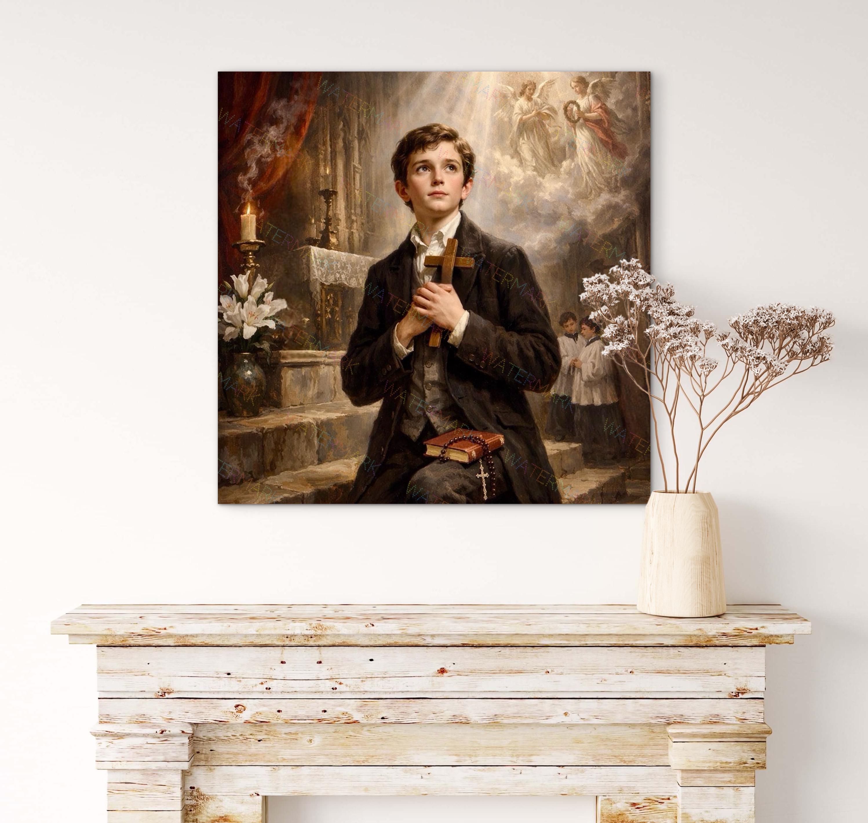 St. Dominic Savio Canvas Art: Catholic Patron Saint Gift - Etsy