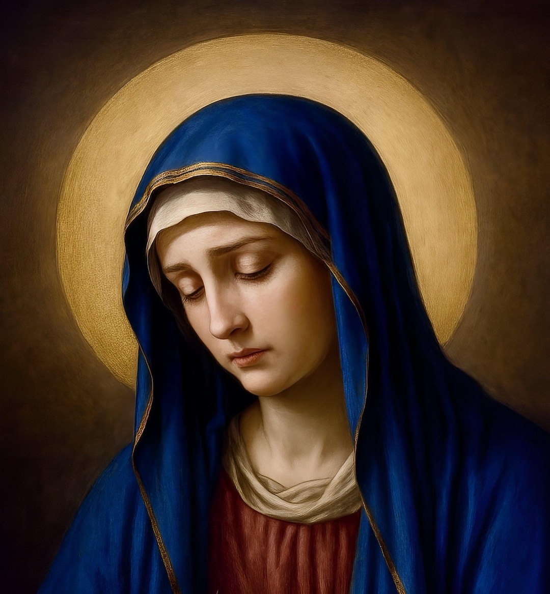 Our Lady of Sorrows on Canvas | Mater Dolorosa | Blessed Virgin Mary ...
