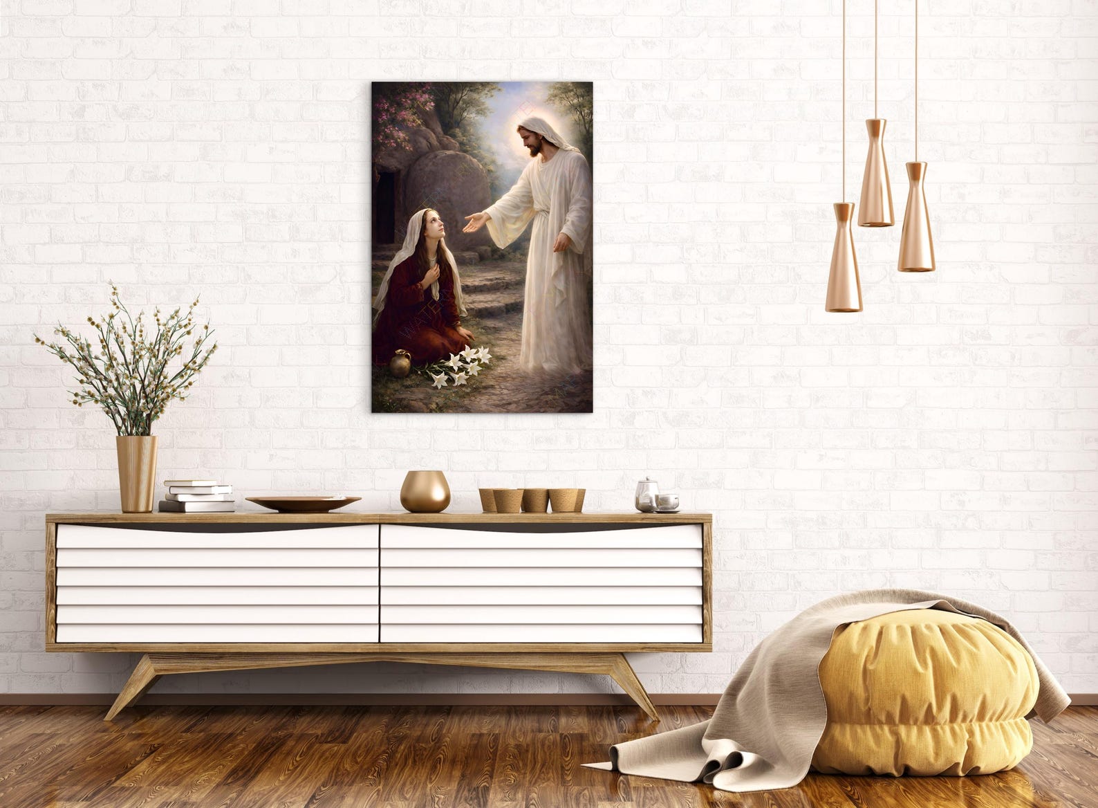Jesus and St. Mary Magdalene Resurrection Canvas | Christian Wall Art ...