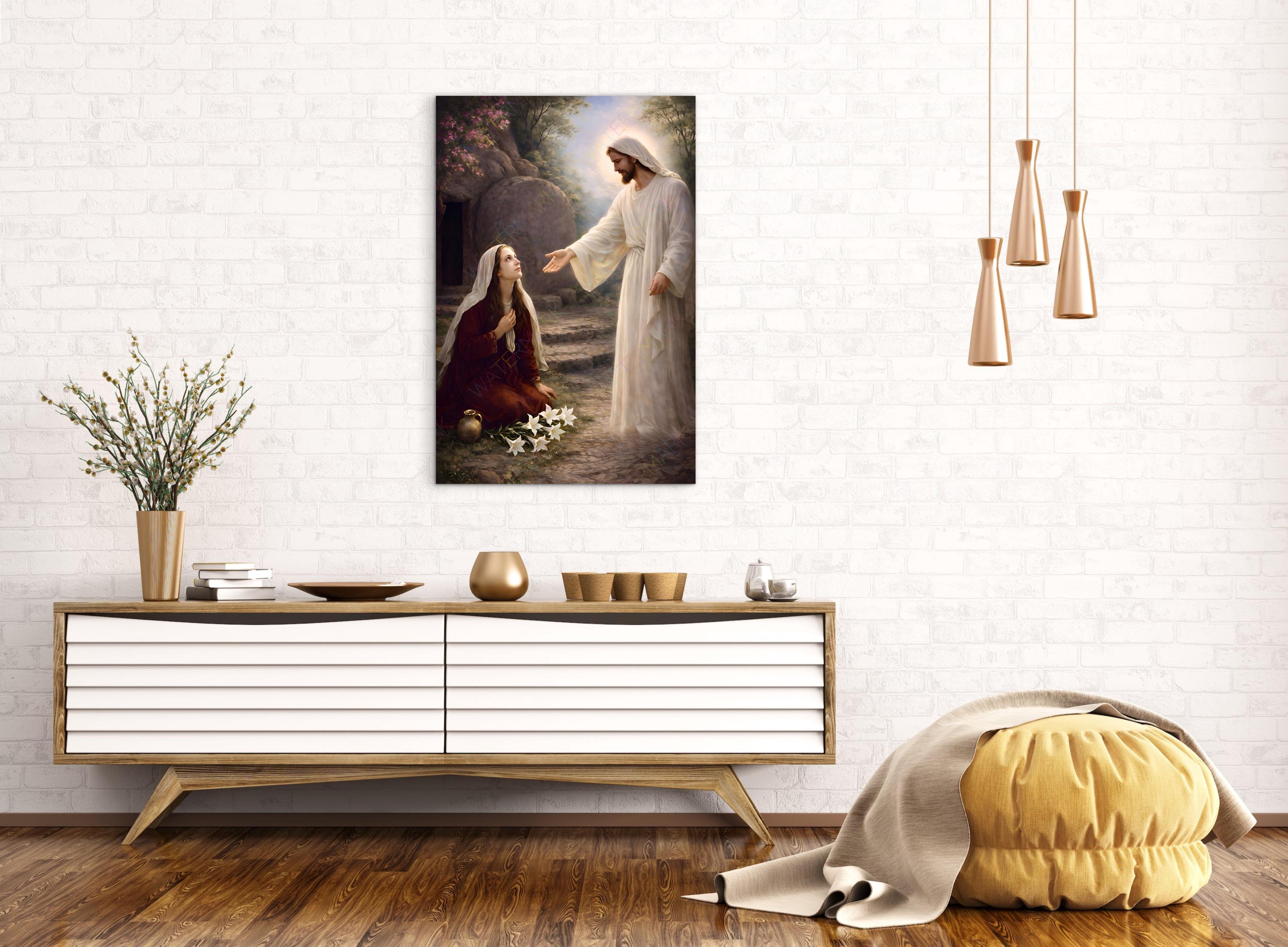 Jesus and St. Mary Magdalene Resurrection Canvas | Christian Wall Art ...
