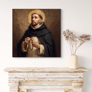 St. Dominic Canvas Print: Catholic Patron Saint Artwork - Etsy