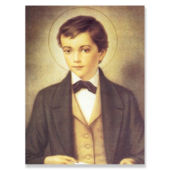 St Dominic Savio Canvas Art: Catholic Saint Gift - Etsy
