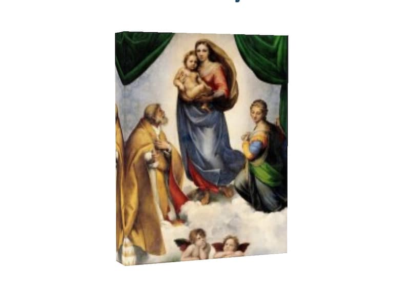 Fine Art Prints Virgin Mary Madonna /& Child Sistine Chapel Catholic Art Raphael Wall Art