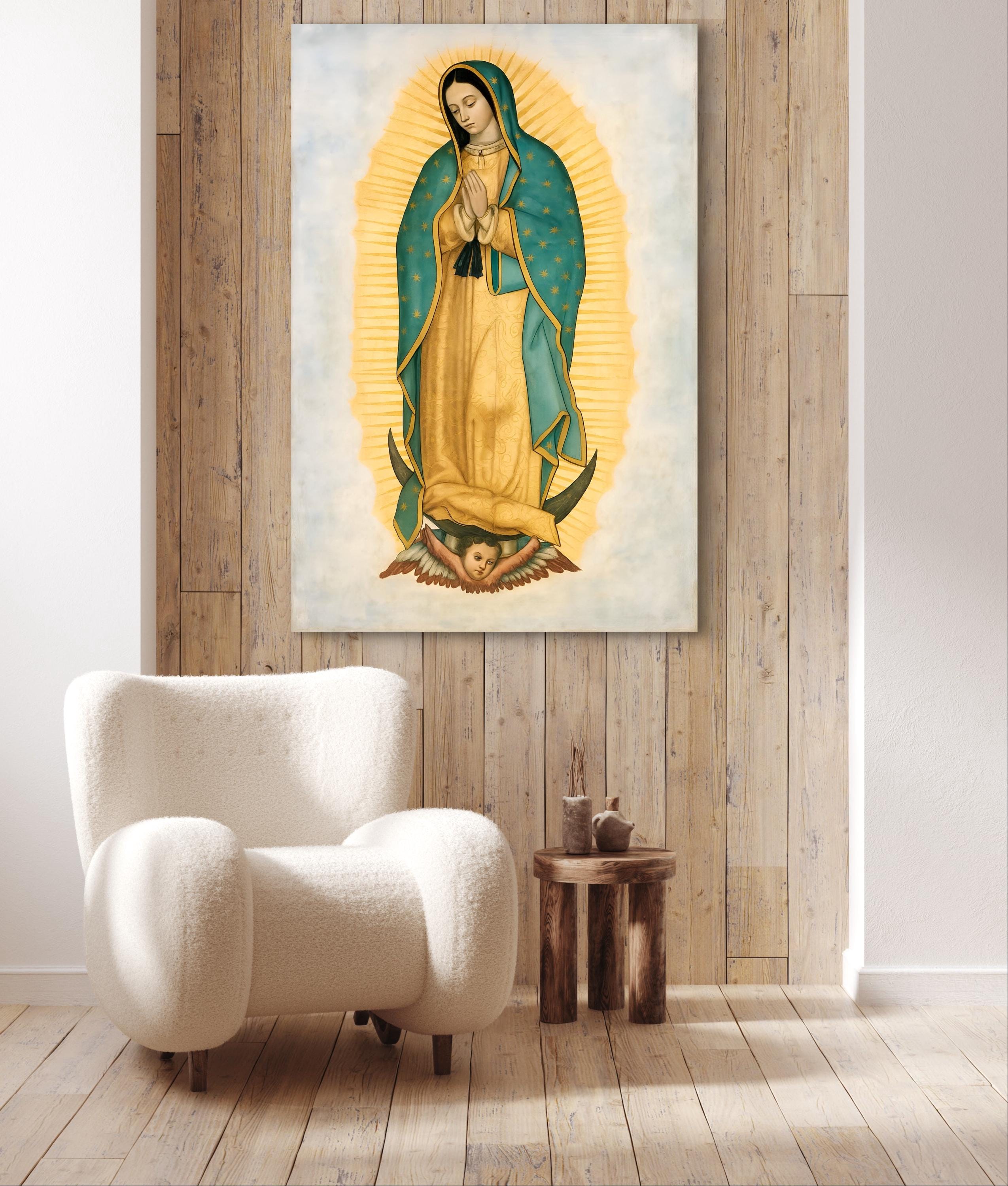 Our Lady of Guadalupe Canvas Print: Virgin Mary Wall Art - Etsy