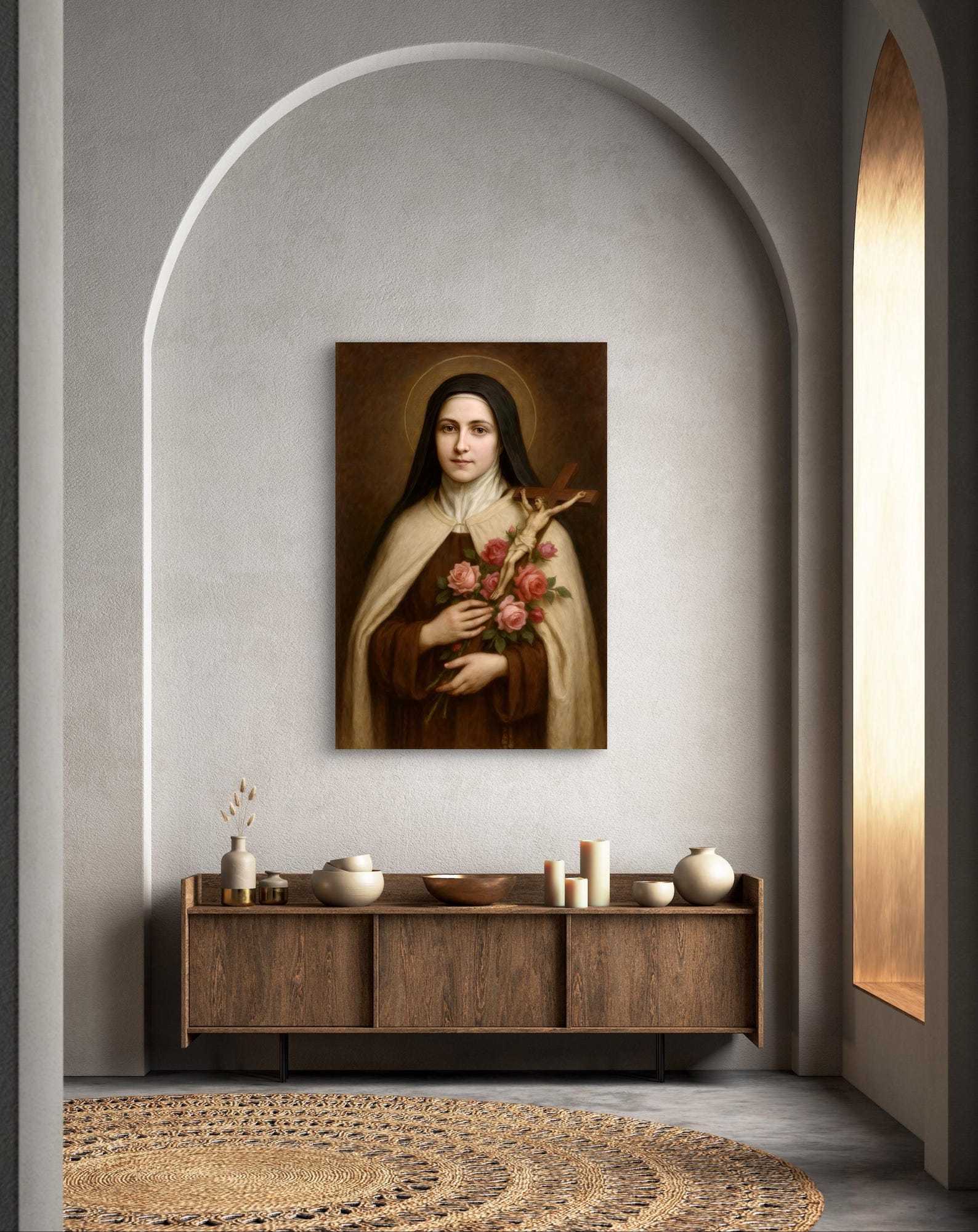 St Therese the Little Flower Digital Print, Saint Wall Art, Catholic ...