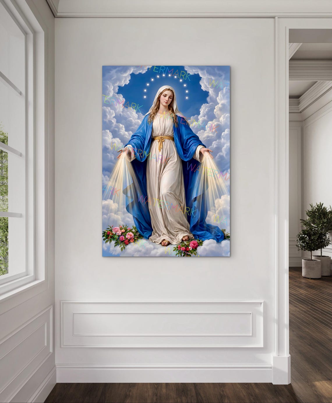 Our Lady of Grace Canvas Print – Virgin Mary Catholic Wall Art - Etsy