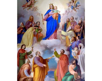 Our Lady of Grace Canvas Print – Virgin Mary Catholic Wall Art - Etsy