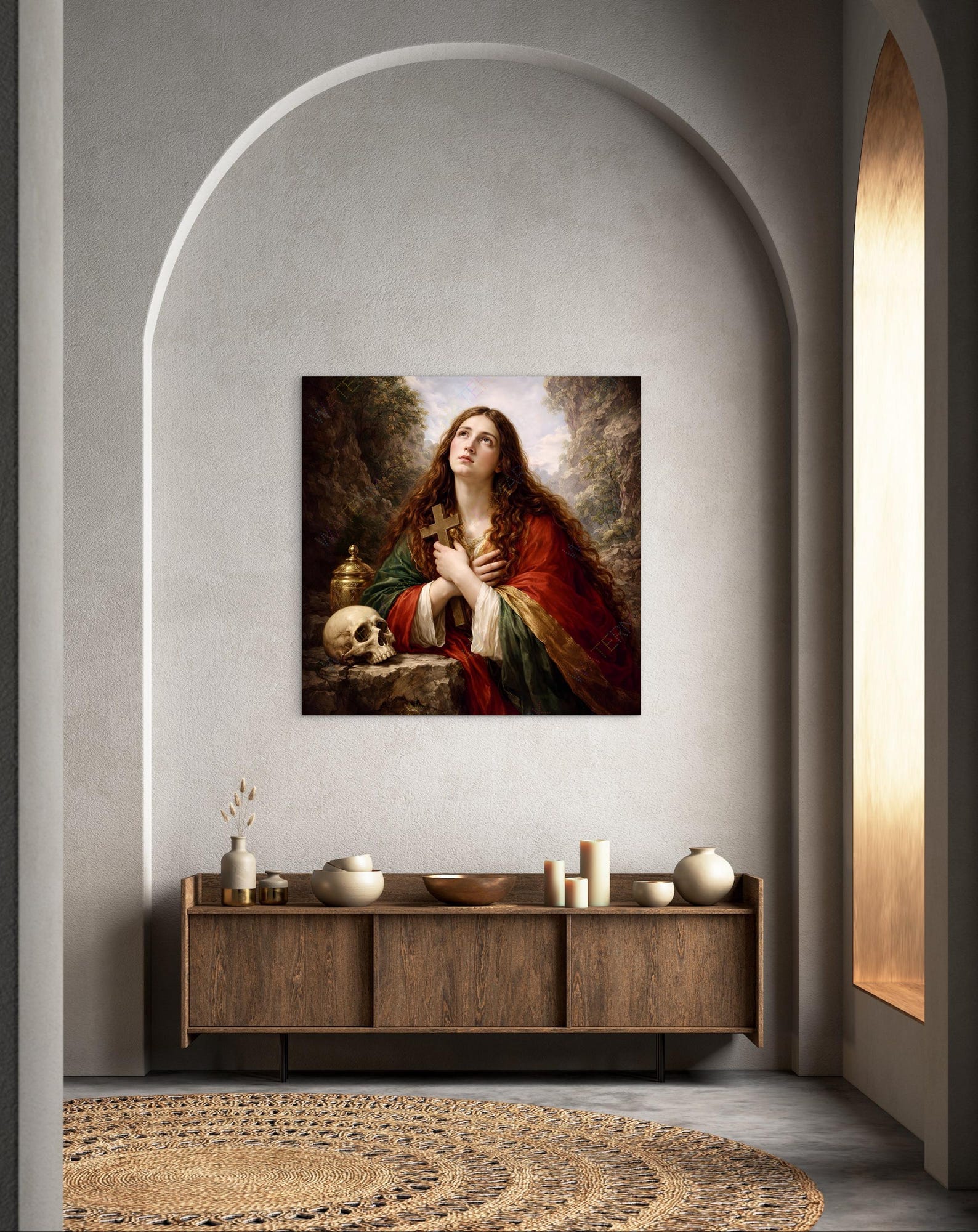 St Mary Magdalene Digital Print, Saint Wall Art, Catholic Wall Art ...