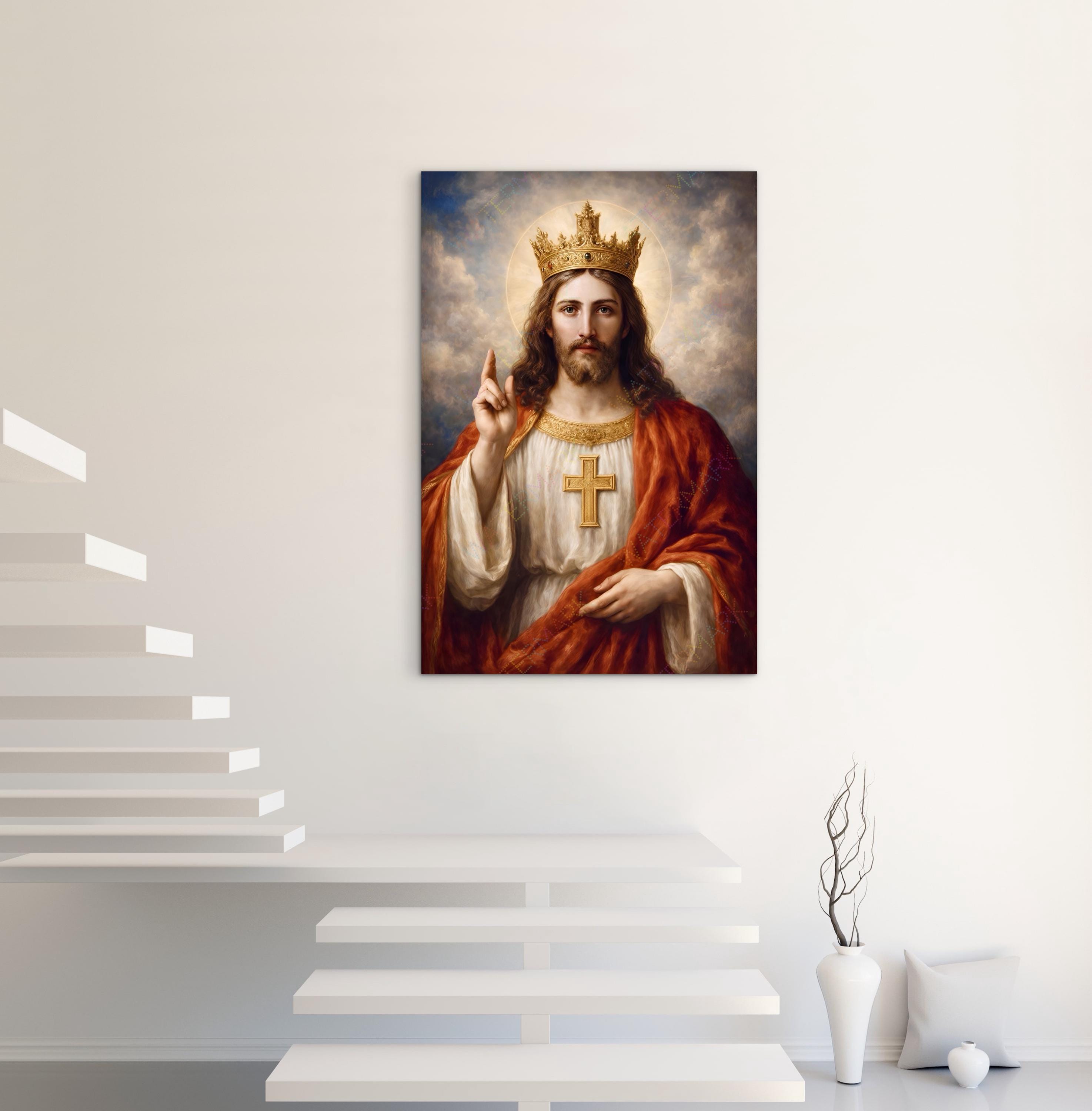 Jesus Christ Canvas Art: Lord and King - Etsy