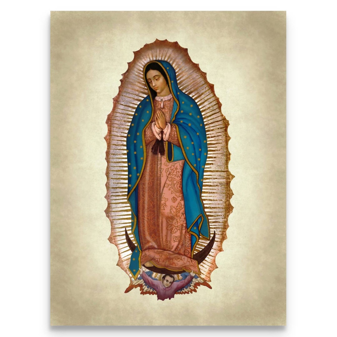 Our Lady of Guadalupe Canvas Print: Large Catholic Wall Art - Etsy