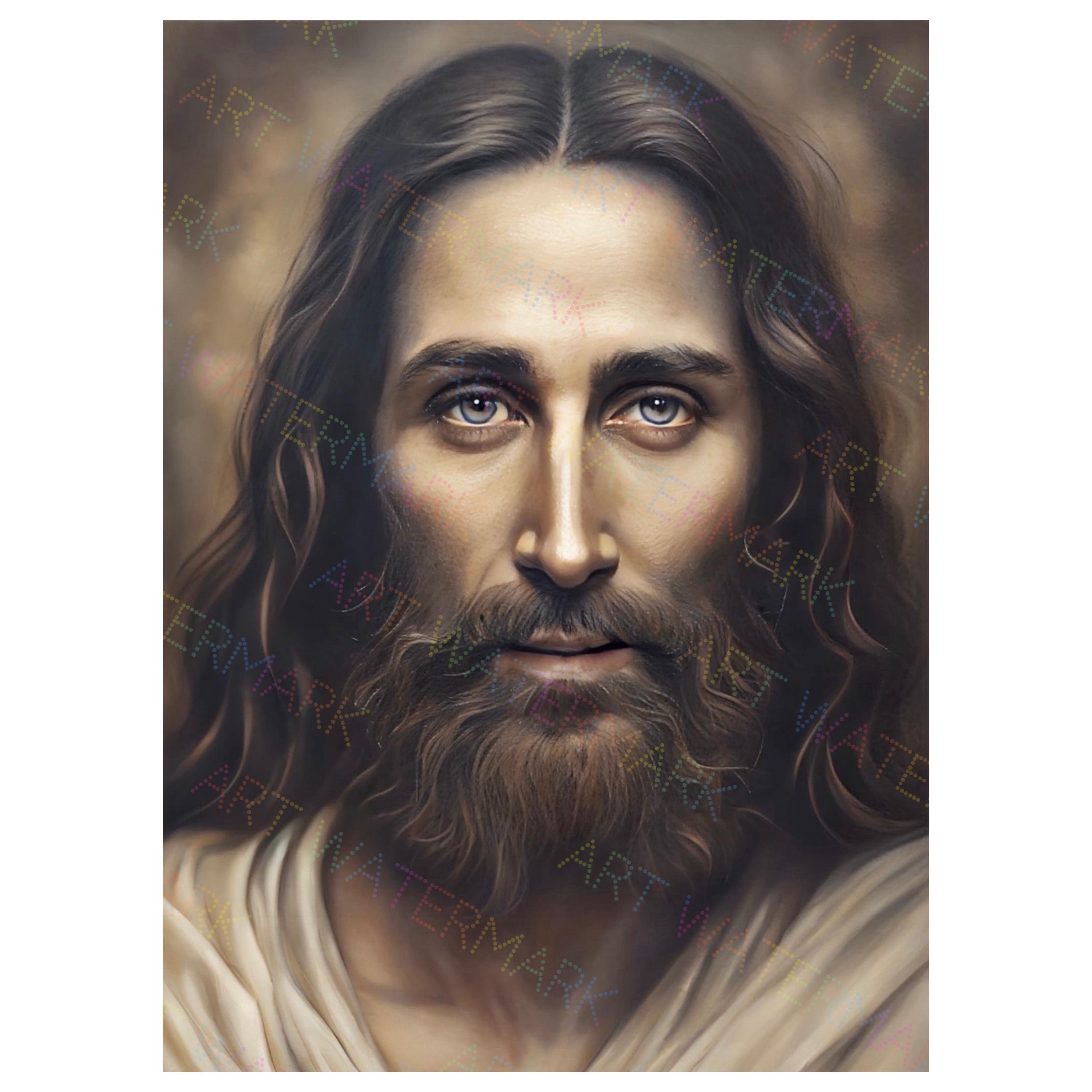 Jesus Christ Canvas Art: Shroud of Turin Reconstruction, Fine Art