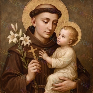 St. Anthony of Padua | Miracle Worker | Catholic Gift | Saint Artwork | Patron Saint