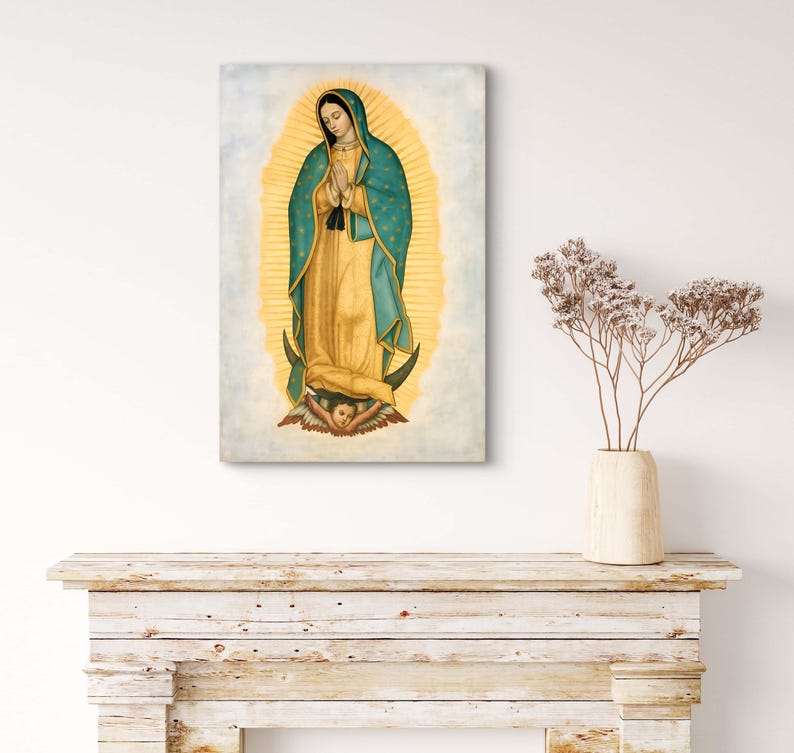 Our Lady of Guadalupe Canvas Print: Virgin Mary Wall Art - Etsy
