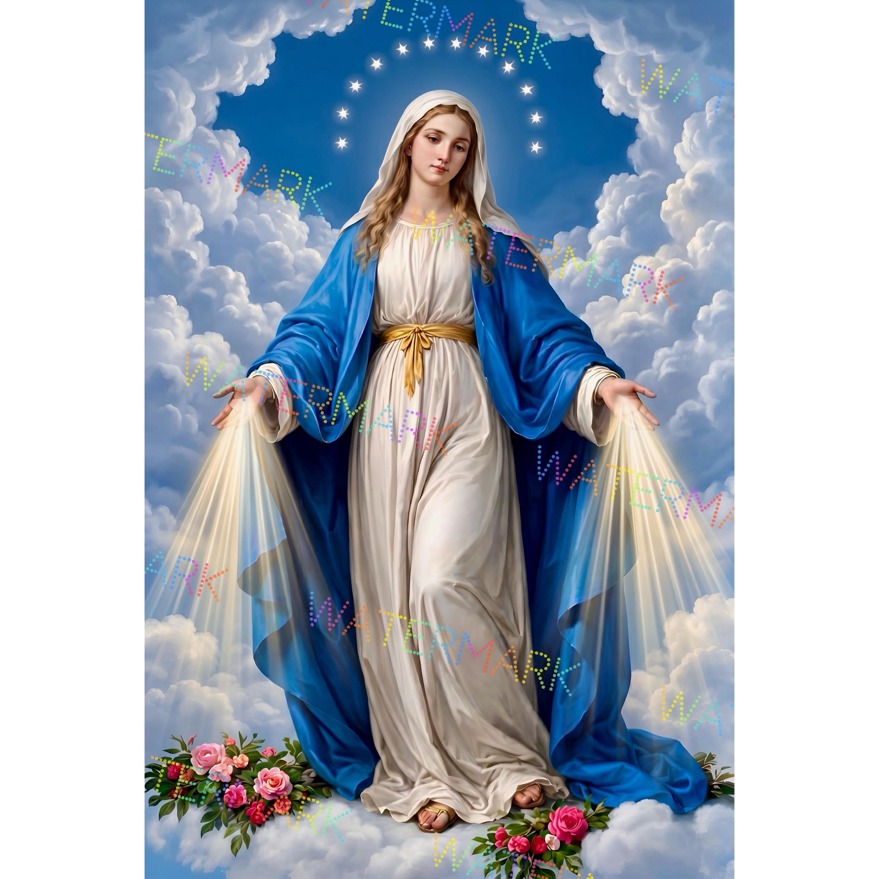 Our Lady of Grace Canvas Print – Virgin Mary Catholic Wall Art - Etsy