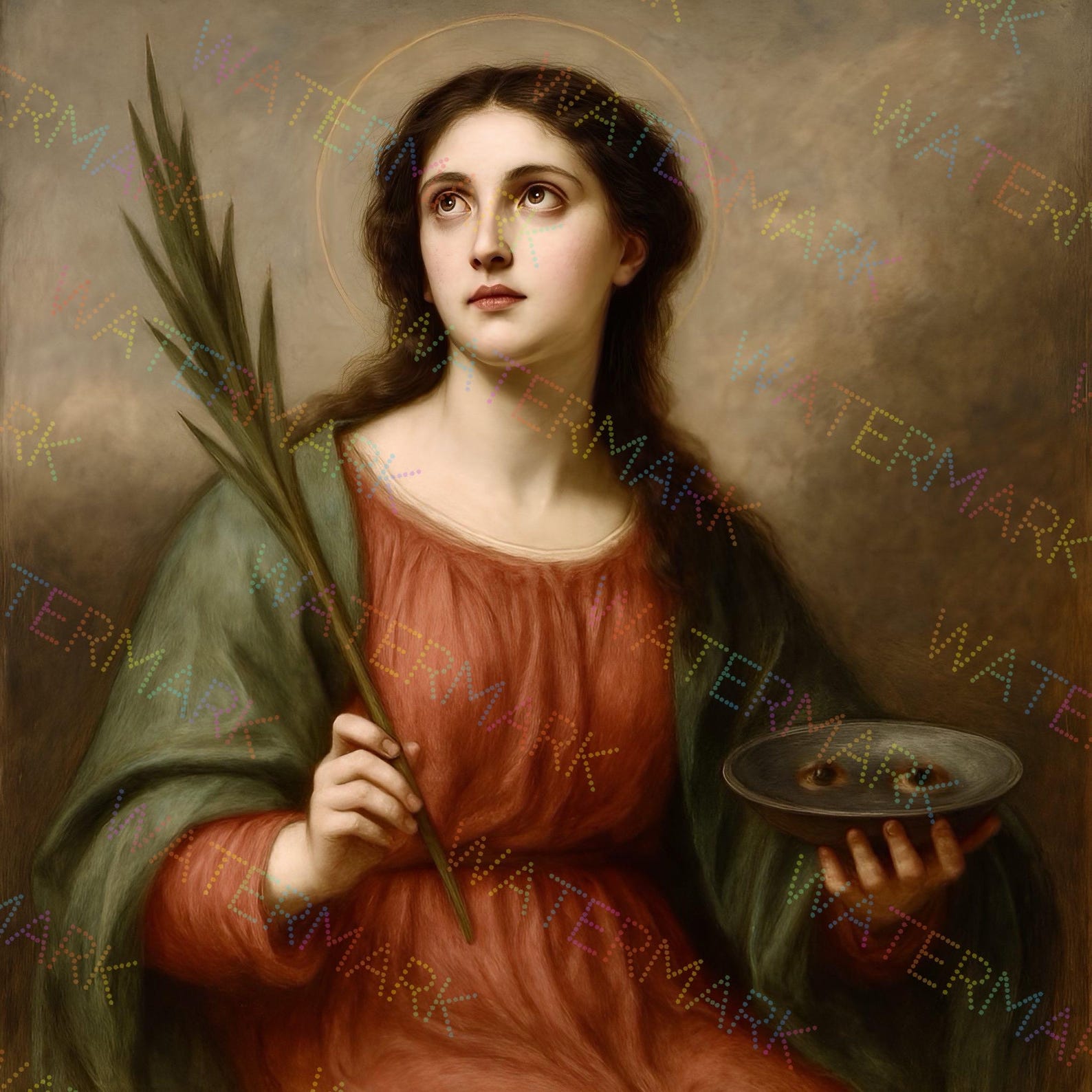 St Lucy santa Lucia Digital Download Printable Catholic Wall Art St Lucy santa Lucia Digital Download Printable Catholic Wall Art