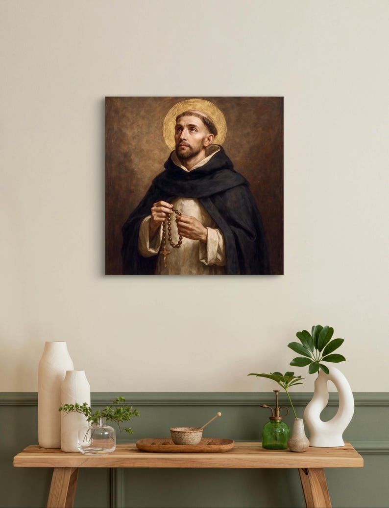 St. Dominic Canvas Print: Catholic Patron Saint Artwork - Etsy