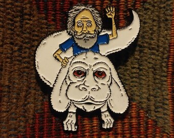 Dead Head Bob Weir The Greatest Story Ever Told Falcor Dragon Enamel Lapel Hat Pin