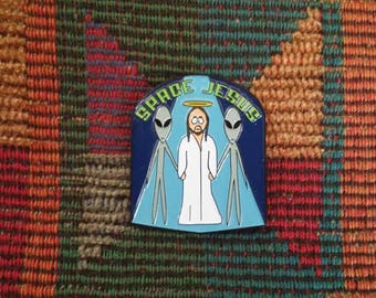 space jesus bucket hat