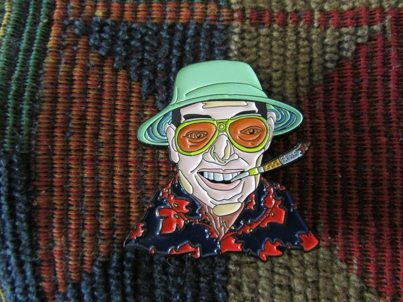 Hunter Popular Popular S Thompson Fear And Loathing Vegas Enamel In Las Ha Lapel