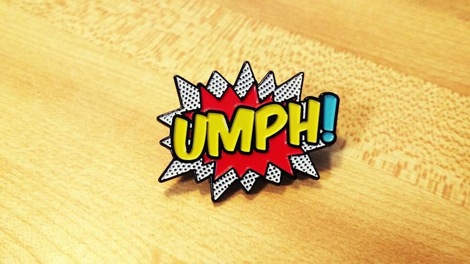 UMPH Umph Jam Band Music Festival Pop Art Cartoon Comic Enamel Lapel